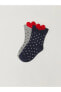 Desenli Kız Bebek Çorabı 2'li Paket