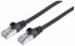 Intellinet Network Patch Cable - Cat7 Cable/Cat6A Plugs - 0.5m - Black - Copper - S/FTP - LSOH / LSZH - PVC - Gold Plated Contacts - Snagless - Booted - Polybag - 0.5 m - Cat7 - S/FTP (S-STP) - RJ-45 - RJ-45 - Black