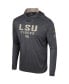 ფოტო #3 პროდუქტის Men's Charcoal LSU Tigers OHT Military-Inspired Appreciation Long Sleeve Hoodie T-shirt