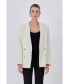 ფოტო #2 პროდუქტის Women's Double Breasted Suit Blazer