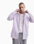 Фото #1 товара ASOS DESIGN 90s oversized oxford shirt in lilac yarn dye