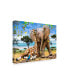 Фото #2 товара Howard Robinson 'Elephants And Giraffes' Canvas Art - 19" x 14" x 2"