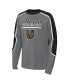 Big Boys Gray, Black Vegas Golden Knights Pro Assist Long Sleeve T-shirt