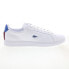 Фото #1 товара Lacoste Carnaby Pro 124 2 SMA Mens White Leather Lifestyle Sneakers Shoes