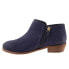 Softwalk Rocklin S1457-400 Womens Blue Narrow Leather Ankle & Booties Boots 6