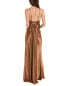 Фото #2 товара Issue New York Pleated Gown Women's Brown 2