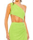 ფოტო #2 პროდუქტის Women's Cut Out One Shoulder Ruched Back Gown