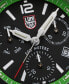 ფოტო #3 პროდუქტის Men's Swiss Chronograph Pacific Diver Green Rubber Strap Watch 44mm