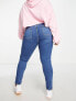 Фото #3 товара ASOS DESIGN Curve sculpting skinny jeans in dark blue