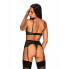 Underwear Set Obsessive Basitta Black S/M