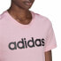 Фото #4 товара Футболка с коротким рукавом женская Adidas Loungewear Essentials Slim Logo Розовый