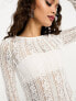 Pieces Petite exclusive Bride To Be lace maxi dress in white