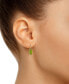 ფოტო #6 პროდუქტის Gemstone Leverback Earrings in 10K Yellow Gold