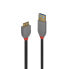 Фото #1 товара Lindy 0,5m USB 3.2 Type A to Micro-B Cable - Anthra Line - 0.5 m - USB A - Micro-USB B - USB 3.2 Gen 1 (3.1 Gen 1) - 5000 Mbit/s - Black