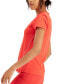 Фото #3 товара Спортивная футболка Ideology 289170 женская активная с отражающими элементами и V-образным вырезом, размер XL