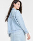 Фото #4 товара Women's Denim Chore Jacket, Created for Macy's