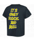 Фото #3 товара Women's Black Distressed Rolling Stones Graphic Reverse Girlfriend T-shirt