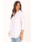 Фото #3 товара Women's Tal Oversized Shirt - White