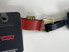 Levi's Leather Women’s Belt Size M Red with Gold Decorative Metal New