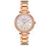 Kenneth Cole Ladies Classic Link Crystal Rose-Gold Stainless-Steel KC50961001