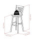 Фото #8 товара Барный стул на деревянном каркасе Winsome Fina 43.68" с подвижным сиденьем