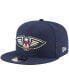 ფოტო #1 პროდუქტის Men's Navy New Orleans Pelicans Official Team Color 9FIFTY Snapback Hat