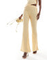 Фото #2 товара ASOS DESIGN co-ord textured flare trousers in buttermilk