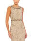 ფოტო #4 პროდუქტის Women's Embellished Sleeveless High Neck Midi Dress