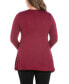 ფოტო #3 პროდუქტის Women's Plus Size Poised Swing Tunic Top