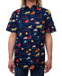 ფოტო #1 პროდუქტის Men's Stampeded Short Sleeves Woven Shirt