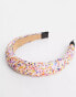 My Accessories London beaded headband in brights