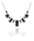 Women's Jet and Gold-Tone Statement Necklace
