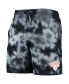 ფოტო #3 პროდუქტის Men's Black New York Knicks Fleece Tie-Dye Shorts