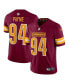 Фото #1 товара Men's Da'Ron Payne Burgundy Washington Commanders Vapor Limited Jersey