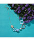 ფოტო #2 პროდუქტის Women's Blue Circular Strand Necklace