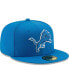 Фото #4 товара Men's Blue Detroit Lions Team Basic 59FIFTY Fitted Hat