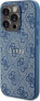 Guess Guess GUHMP15LG4GFRB iPhone 15 Pro 6.1" niebieski/blue hardcase 4G Collection Leather Metal Logo MagSafe