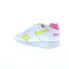 Фото #6 товара Reebok Glide Womens White Leather Lace Up Lifestyle Sneakers Shoes 6