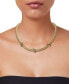ფოტო #2 პროდუქტის Garnet Crisscross Popcorn 18" Collar Necklace (3/8 ct. t.w.) in 14k Gold-Plated Sterling Silver