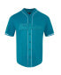 Фото #2 товара Men's Aqua Miami Dolphins Triple Tonal Mesh Button-Up Shirt