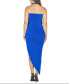 Фото #2 товара Women's Long Asymmetrical Backless Halter Dress