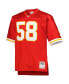 ფოტო #3 პროდუქტის Men's Derrick Thomas Red Kansas City Chiefs Big and Tall 1994 Retired Player Replica Jersey