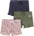 Фото #1 товара Simple Joys by Carter's Baby Girls' Shorts (Pack of 3)