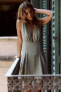 Фото #1 товара Короткое платье из смесового льна ZARA