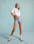 Фото #2 товара Miss Selfridge denim micro short in acid wash