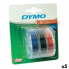 Фото #1 товара Ламинированная лента для маркировочных машин DYMO 9 мм x 3 м Красная Черная Синяя (5 штук)