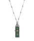 2028 glass Crystal Cross Necklace 18"