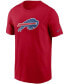 Men's Red Buffalo Bills Primary Logo T-shirt