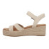 Фото #5 товара TOMS Audrey Espadrille Wedge Womens Off White Casual Sandals 10020758T-101