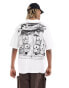 G-star oversized t-shirt in white with archive vest print